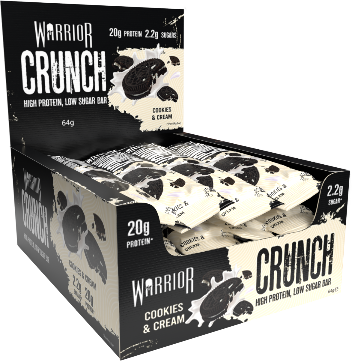 Warrior Crunch Protein Bars 12 x 64g