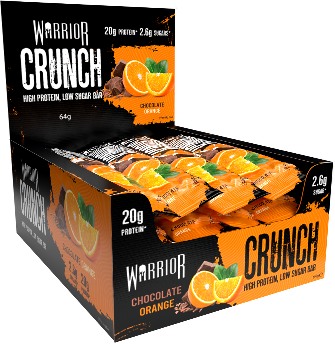 Warrior Crunch Protein Bars 12 x 64g