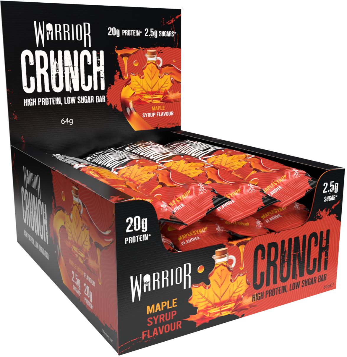 Warrior Crunch Protein Bars 12 x 64g