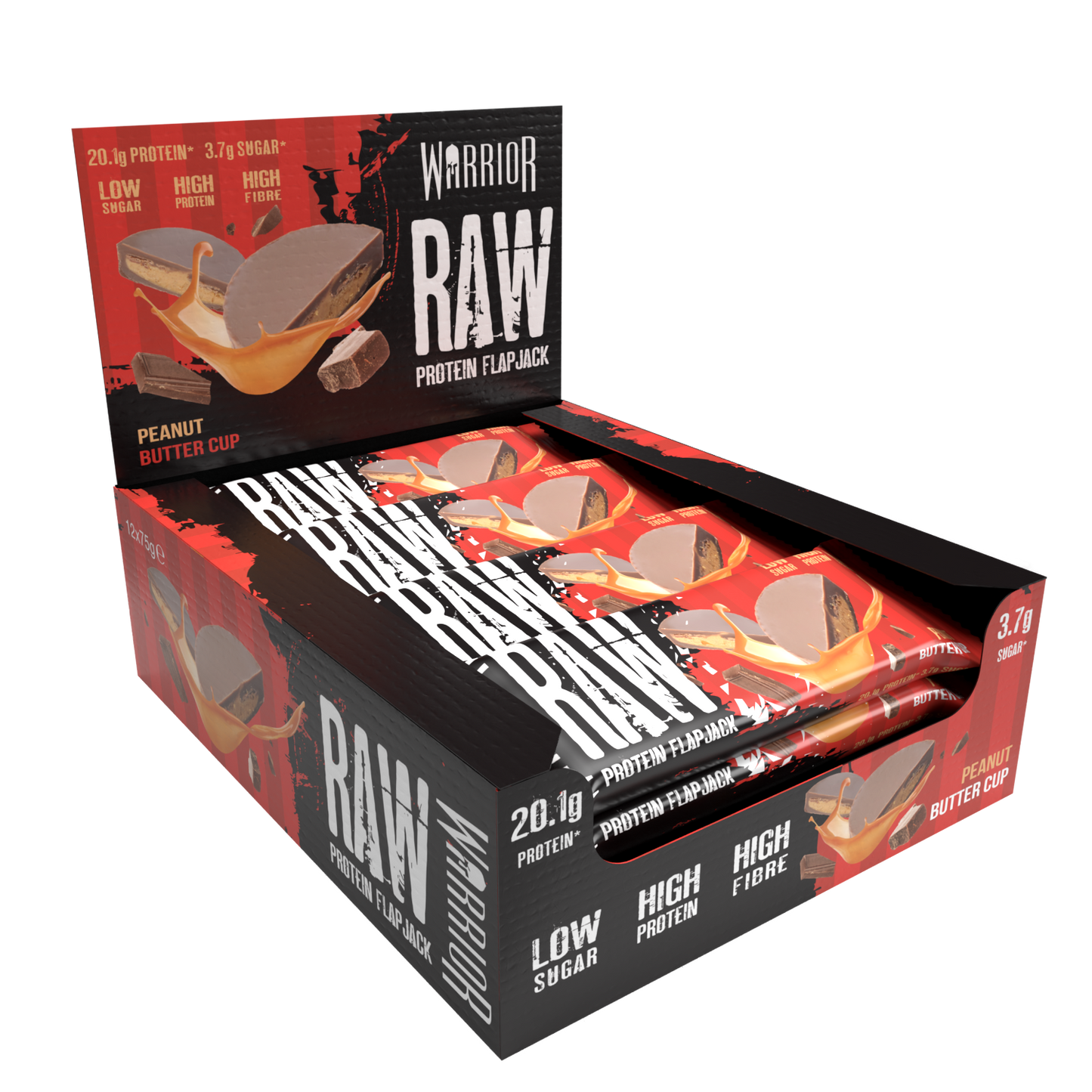 Warrior RAW Protein Flapjack - 12 Bars