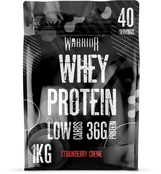 Warrior Whey Protein Powder 1kg - Strawberry Crème