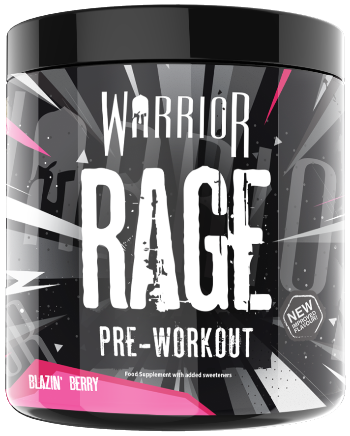 Warrior RAGE Pre-Workout - 392g (45 Servings) - Savage Strawberry