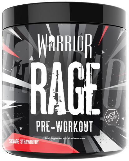 Warrior RAGE Pre-Workout - 392g (45 Servings) - Savage Strawberry