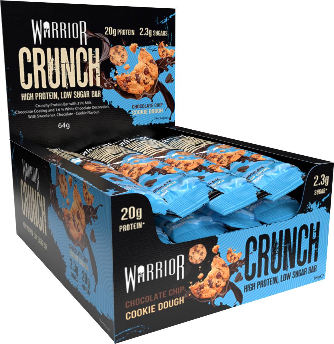 Warrior CRUNCH Protein Bar - 12 Bars